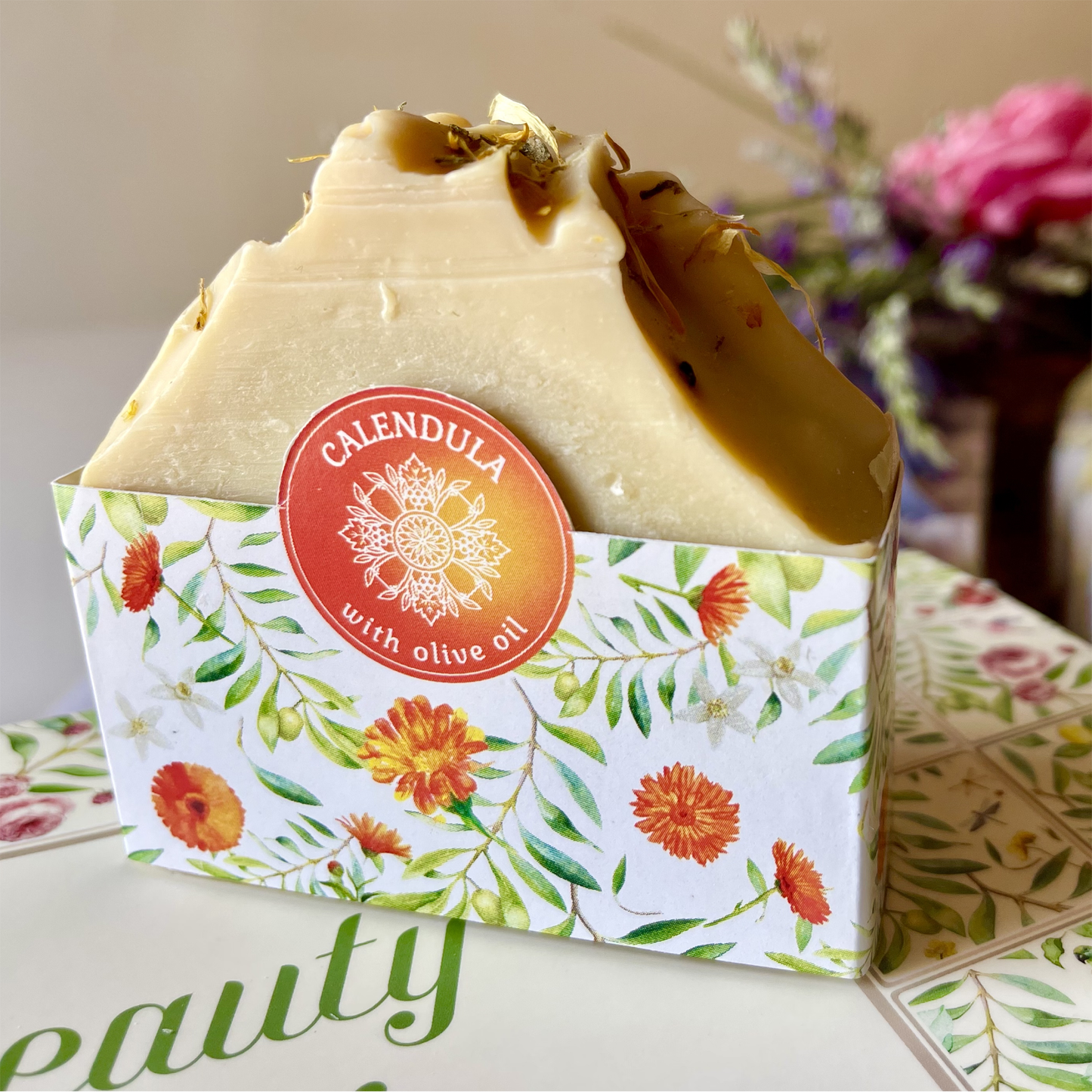 Organic - Olive Oil Soap with Calendula