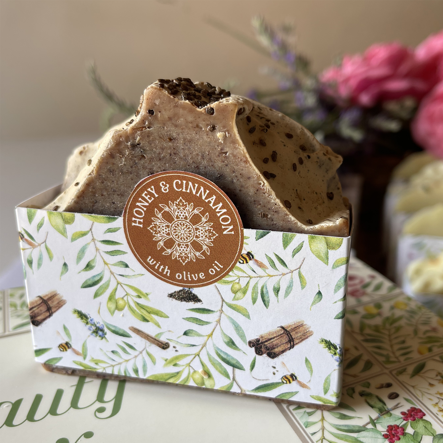 Organic - Olive Oil Soap Honey & Cinnamon