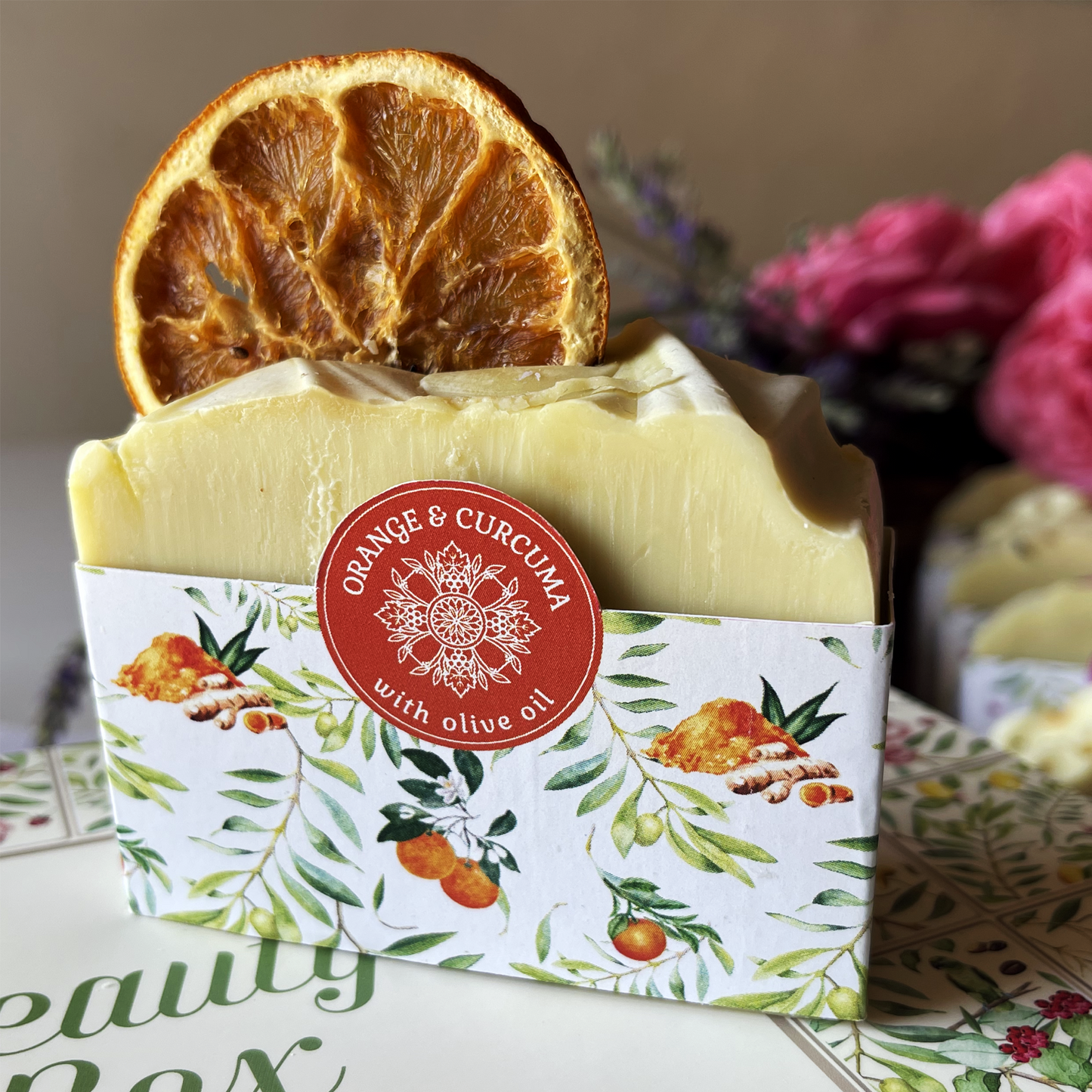 Organic - Olive Oil Soap Orange & Curcuma