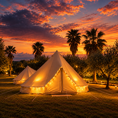 Romantic Autumn Glamping Escape